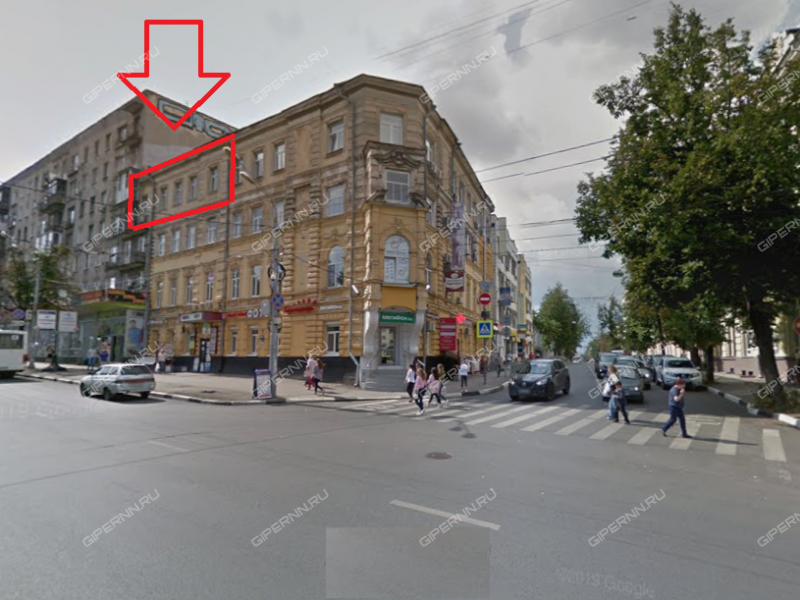 помещение под офис на площади Максима Горького