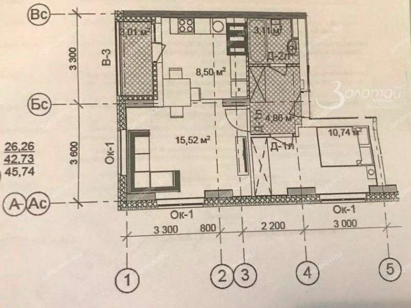двухкомнатная квартира на Русская ул дом 9 Анкудиновка