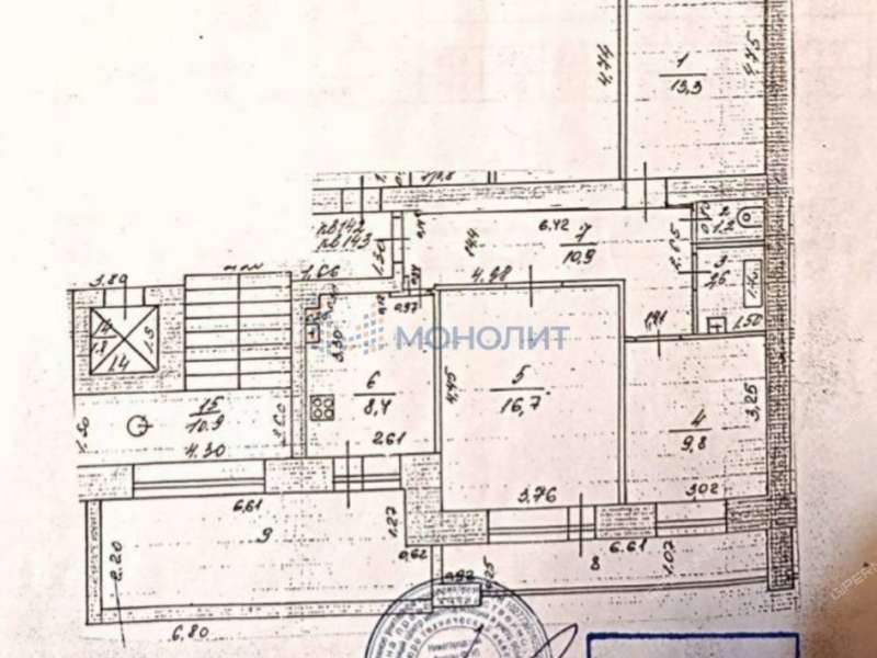 трёхкомнатная квартира на Сормовском шоссе дом 12