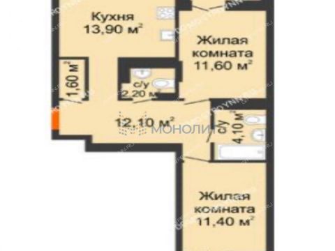 2-komnatnaya-derevnya-ankudinovka-kstovskiy-rayon фото