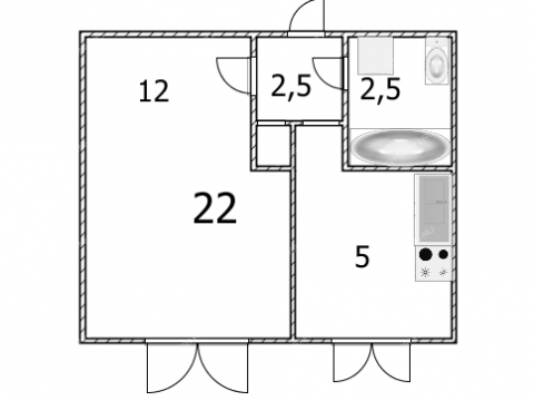 1-komnatnaya-ul-burdenko-d-14a фото