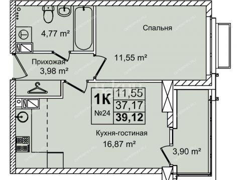 1-komnatnaya-ul-krasnyh-zor фото