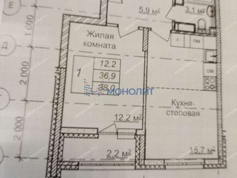 однокомнатная квартира на проспекте Героев Донбасса дом 10
