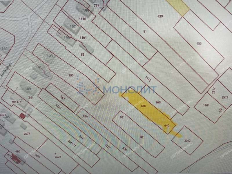 земельный участок 11 соток Зелёная улица село Вязовка