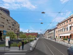 Новая улица Алексеевская: тротуары, деревья и городские гостиные