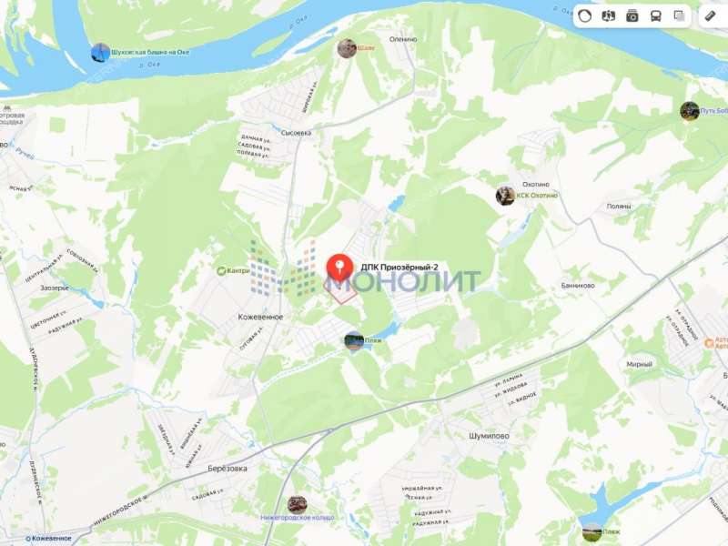 земельный участок 10,42 сотки ДПК Приозерный -2