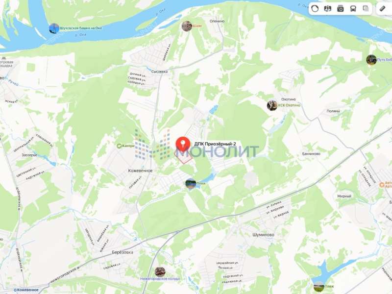 земельный участок 12,42 сотки ДПК Приозерный -2