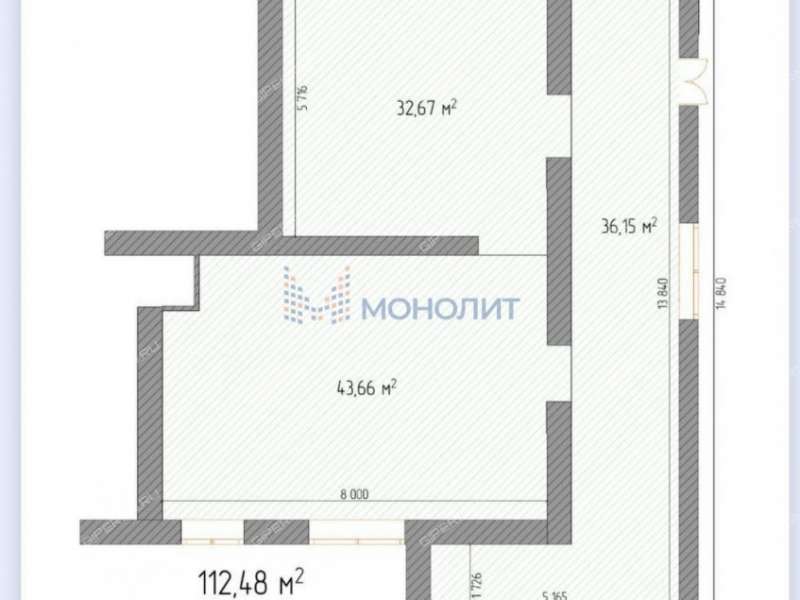 помещение под офис, недвижимость под общепит на улице Бекетова